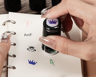 Sello de tarjeta de fidelización personalizado, mini sello de tarjeta de fidelización personalizado, sello de tarjeta de fidelización autoentintable, sello de tarjeta de fidelización pequeño personalizado, mini sello de logotipo.