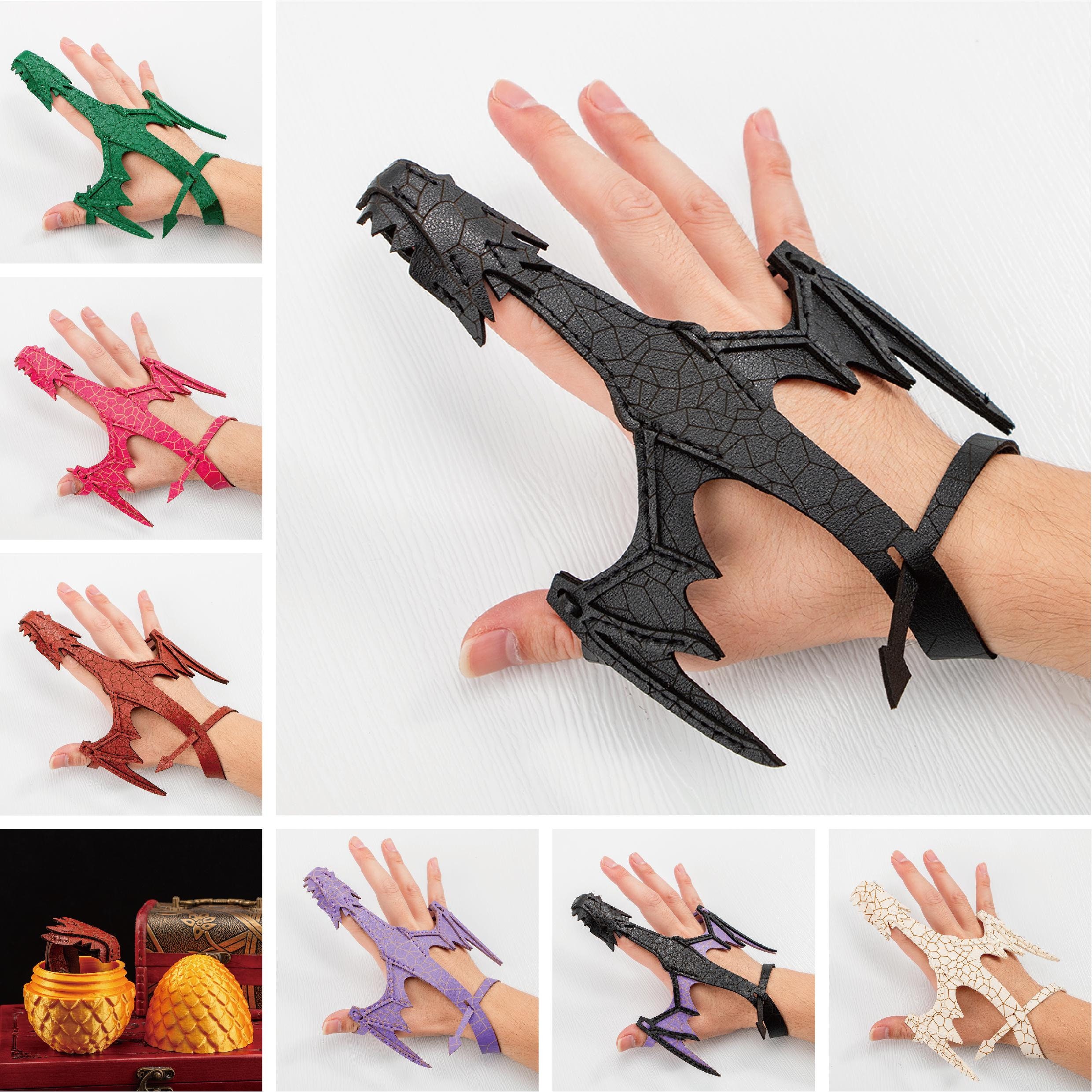 Flying Dragon Leather Bracelet, Leather Hand Dragon Bracelet,Adjustable Dragon Hand Cuff Arm Band,Leather Dragon Wrist,Hand Sewing Bracelet.