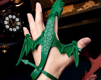 Christmas Gifts For Children, Leather Dragon Wrist, Custom Hand Dragon Pet, Dragon Egg, Adjustable Dragon Hand Cuff Arm Band, Leather Gifts.
