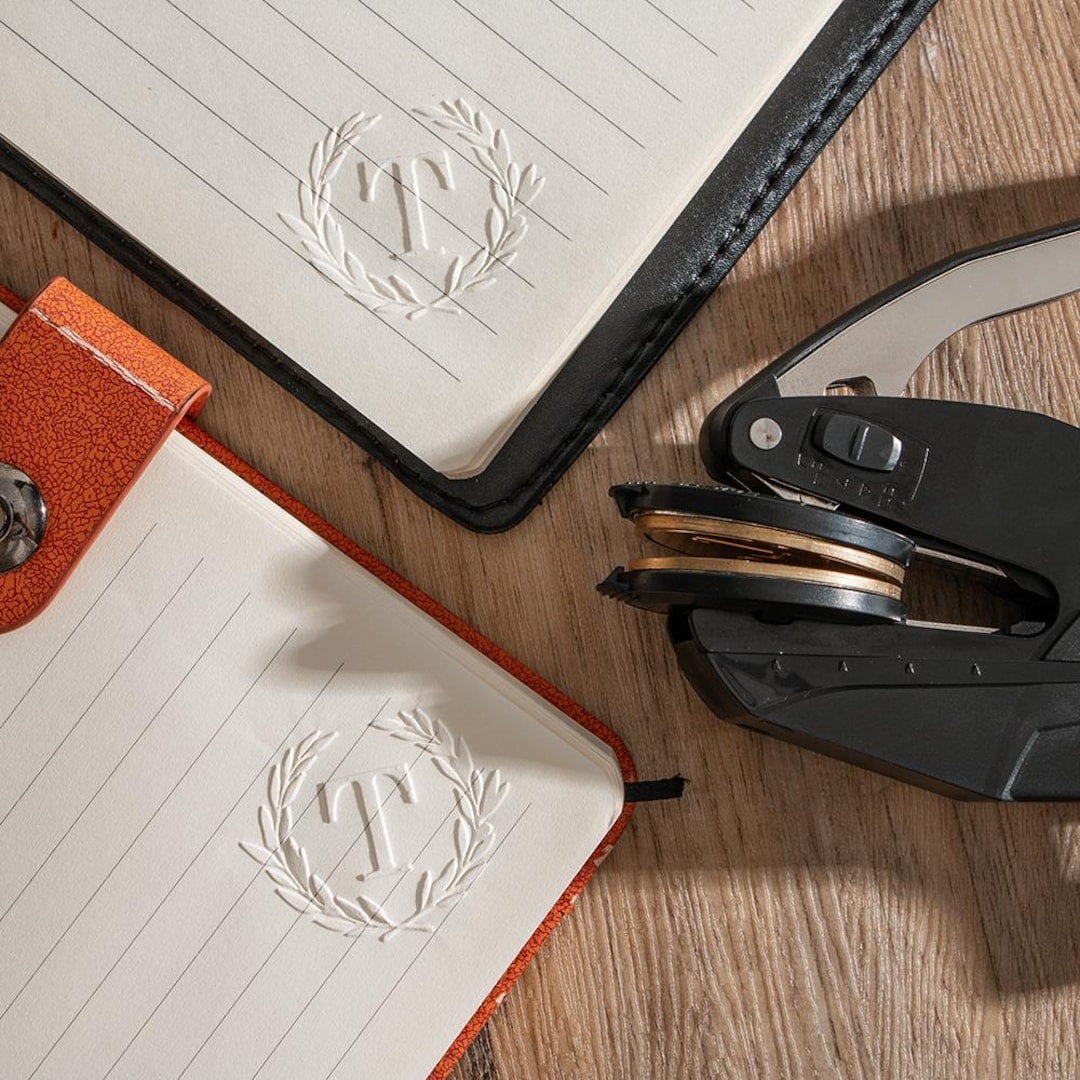 Custom Logo Embossing Stamp, Logo or Emblem Embosser, Wedding Logo ...
