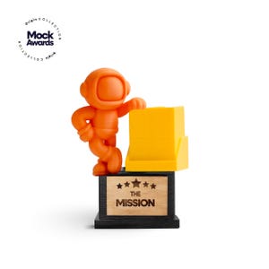 Mission Impossible Trophy:  Fearless Fixer Award, Problem Solver Gift, Impossible Challenge Desk Decor, Personalized Office Reward