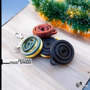 Silent, Stress-Reducing Fidget Toy , Perfect Sensory Toy, Hand Spinner Gifts, Gift For him, Fidget Keychain, ADHD, Help Focus,Christmas Gift