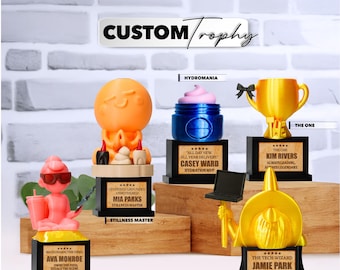 Custom Trophy, Personalized Awards, Trendy Desk Decors, Personalized Award for Achievements, Personalized Gifts, Personalized Desk Decor