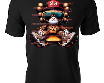 lambo kaws teddy bear hip hop gaffiti sneakers hustle t-shirt dtf / sublimation image digital download .png