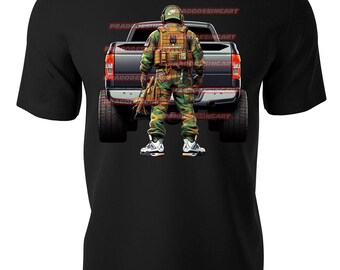 military soldier kaws teddy bear hip hop gaffiti sneakers hustle t-shirt digital download .png