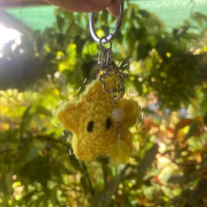 Handmade Crochet Star Keychain