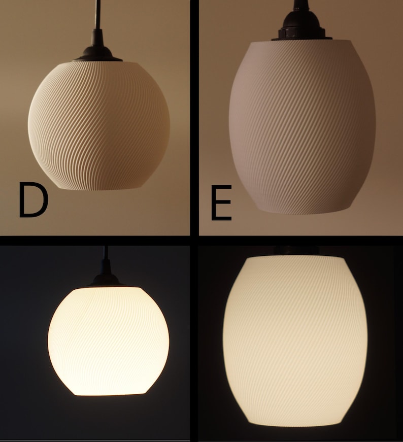 Moderne Designer Hängelampe / Deckenlampe / Pendelleuchte / Polyeder Lampe / 3D Druck / Designerlampe Stratum / Lampenschirm immagine 18