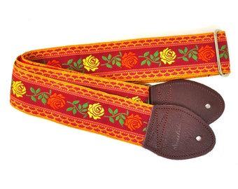 Souldier 'Tuscan Rose' Seatbelt Guitar Strap