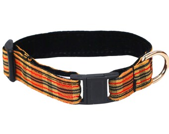 Collar para gato ajustable hecho a mano Plaid Burberry de 5/8".