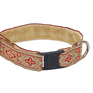 Collar para gato ajustable Anouk Mustard de 5/8" hecho a mano