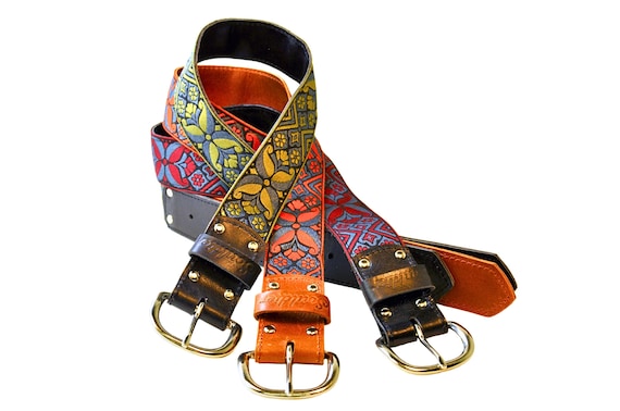 Madrid Leather Unisex Rock N Roll Belt by Souldier - Etsy display picture 1