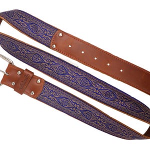 Ellington Blue Unisex Genuine Leather Belt by Souldier