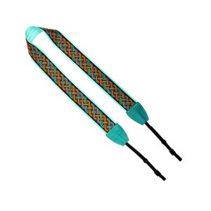 Keltische knoop regenboog vaste lengte camerariem - Unisex