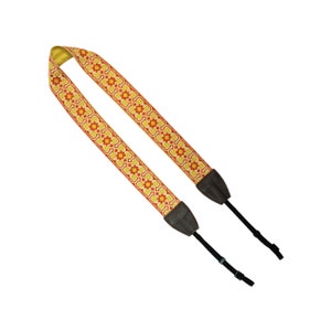 Fillmore Rood en Geel Fixed Length Camera Strap - Unisex