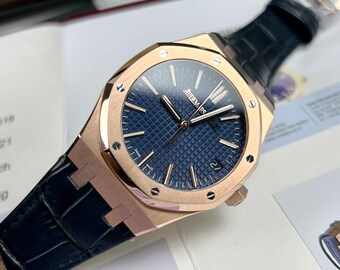 AP Royal oak 15510OR Blu Dial Gold 41MM