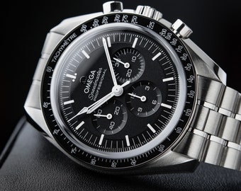 Speedmaster Professional Moonwatch 3861 Sapphire Sandwich Black Chronograph  - Strap