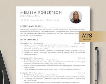 Minimalistyczny szablon CV ze zdjęciem i listem motywacyjnym (do pobrania w wersji cyfrowej)