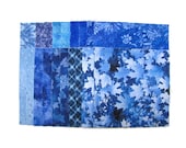 CHARM PACK, FORTY 5 inch squares, assorted, 100 premium cotton, Assorted Blues
