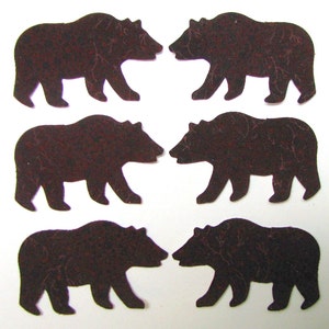 20 Brown Bear Cub Appliques, Quilt Cotton, DIY Craft (3 Inch)