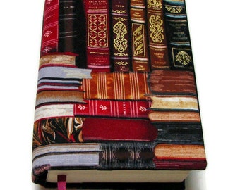 Book cover EASY READ paperback,  book protector, cotton, padded cover, for TALLER standard books!  Books