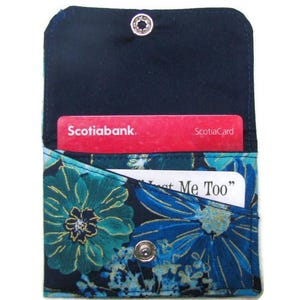 Porte-cartes, Porte-cartes de bus, Portefeuille de poche, Mini porte-cartes, Deux compartiments, Fleurs magnifiques