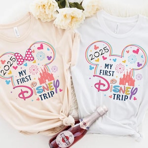 My First Disney Trip 2025 Custom Shirt, 2025 Disneyland Vacation Shirt, My First Disney Trip Couple Shirts, Disney Shirt,Disney Family Shirt