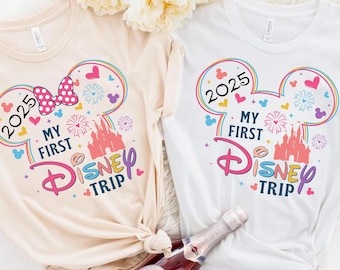 My First Disney Trip 2025 Custom Shirt, 2025 Disneyland Vacation Shirt, My First Disney Trip Couple Shirts, Disney Shirt,Disney Family Shirt
