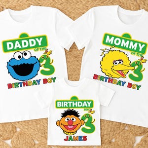 Sesame Street Birthday Family Shirt: Custom Personalized Tee