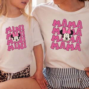 Disney Minnie Mama Mini Shirt, Disney Mama and Mini Shirt, Disney Family Matching T-Shirt, Mini Mouse Mom Tee, Mother&#39;s Day Shirt