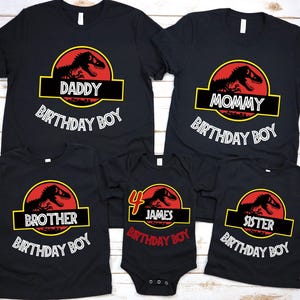 Custom Jurassic Park Birthday Shirt: Personalized Family Tee