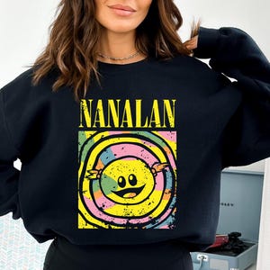 Vintage Nanalan Meme Sweatshirt: Retro Cartoon Clothing