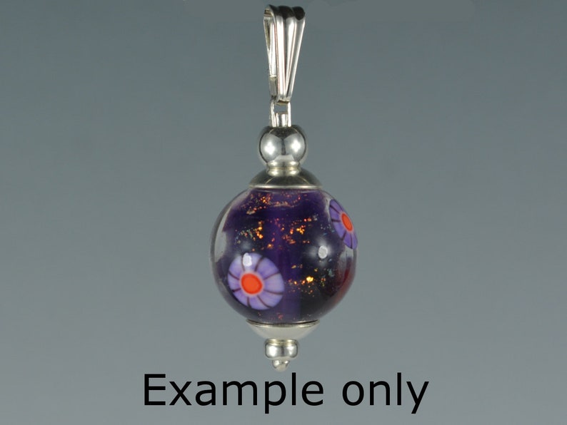104COE Murrini #068 purple and orange