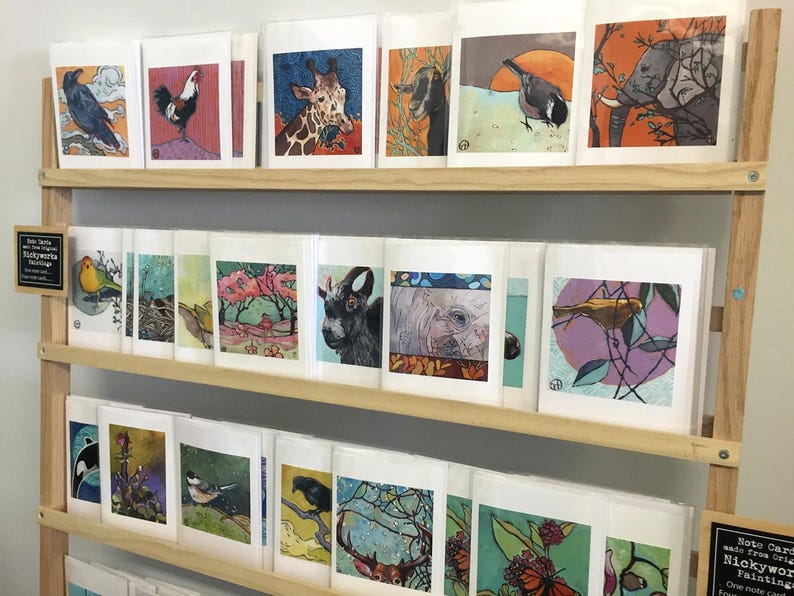 Hummingbird Art Greeting Card: Ruby-Throated Bird Illustration bild 5