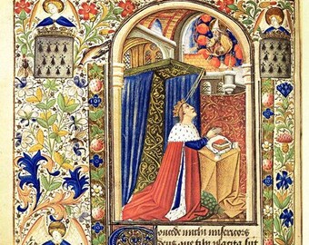 Medieval art, Book of Hours, Illustrated manuscript,  15th Century art, Peter II, Duke of Brittany, Christian art, prayer journal,