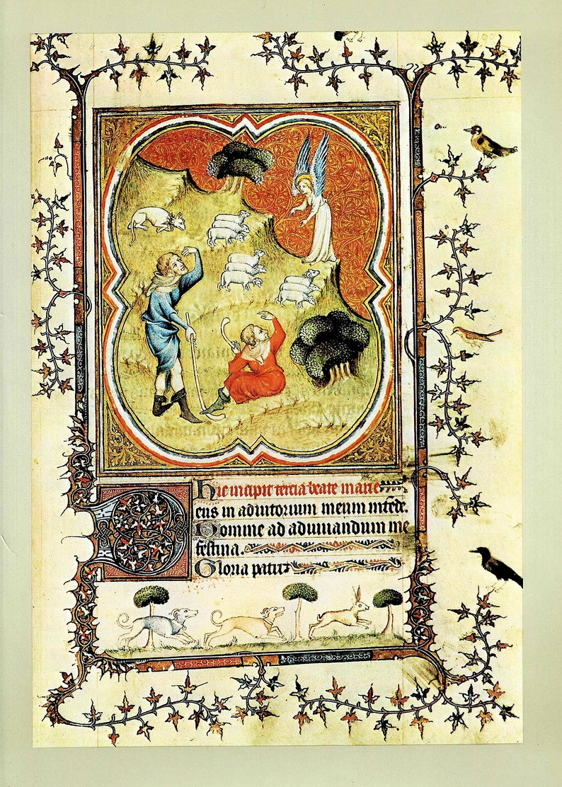 Medieval art, Book of Hours, Illustrated manuscript, 15th Century art, medieval artifacts, prayer journals, Christian art, Pentecost image 9
