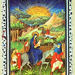 Book of Hours, Medieval art, Illustrated manuscript, 15th Century art,, The Annunciation, Christian art, holy family, Christmas art, image 6
