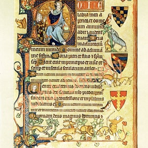 Book of Hours,Nativity scene, medieval art, Christmas scene, Jesus Mary Joseph, 14th Century,Christian art, book page, medieval decor, image 4