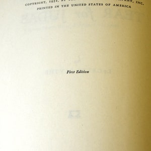 A tear for Judas, 1951 first ed., hard cover book, LeGette Blythe, Biblical Fiction, Novel, Fictional life of Judas image 2