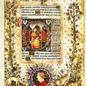 medieval art, Book of Hours, Illustrated manuscript, 15th Century art ,Nativity bath scene, prayer journal supplies, Christian art, prayer image 10