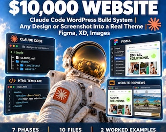 Build Your Own Website | Claude Code WordPress Build System | Any Design or Screenshot Into a Real Theme | Figma, XD, Images