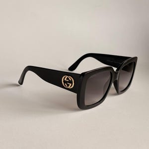 GUCCI GG 3814/S Black Square Oversized Sunglasses/ Thick 