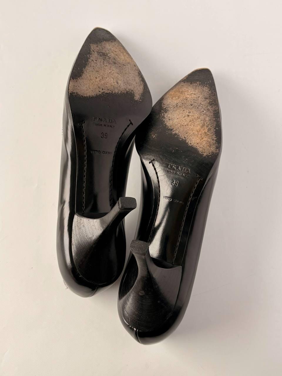 プラダ ブラック クラシック パンプス/デザイナーレザーハイヒール
