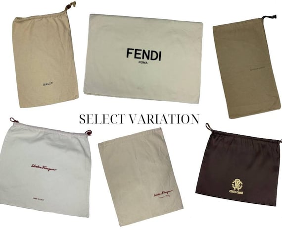 Fendi Bottega Veneta Salvatore Ferragamo Valentino Bally Roberto Cavalli Authentic Vintage Designer Dust Bag Shoe Bag Storage Bag Etsy