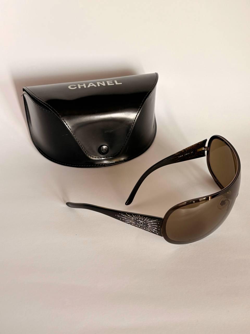 CHANEL❤️ヴィンテージラインストーンミラーサングラス（ナルシス） Chanel rimless sunglasses rhinestone - Etsy 日本