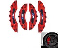 BMW M POWER Brake Caliper Covers Red Emblem Rim Wheel Set of 4 product logo