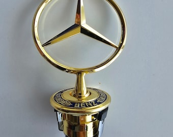 Emblema 44 Mm Stella Cofano Logo Per Fit Mercedes-Benz W202 W203 - Foto 12