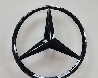 Trunk Star Emblem Gloss Black Rear Logo Badge fit for Mercedes W205 C class
