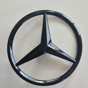 Trunk Star Emblem Gloss Black Rear Logo Badge fit for Mercedes W176 W204 A C class