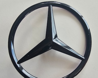 Trunk Star Emblem Gloss Black Rear Logo Badge fit for Mercedes W176 W204 A C class