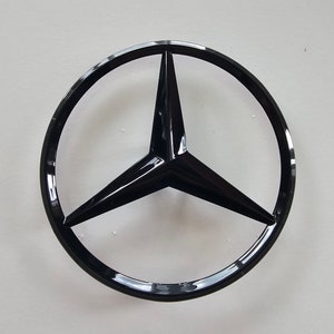 Trunk Star Emblem Gloss Black Rear Logo Badge fit for Mercedes W212 E class